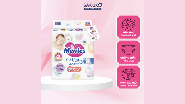 Bỉm merries nội địa Nhật