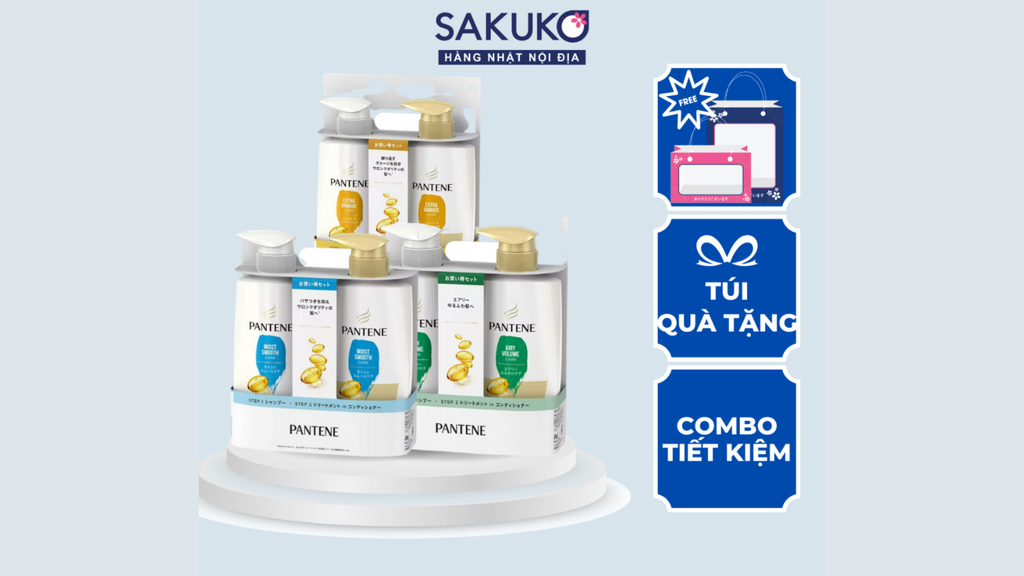 Các set gội xả pantene nhật sakuko