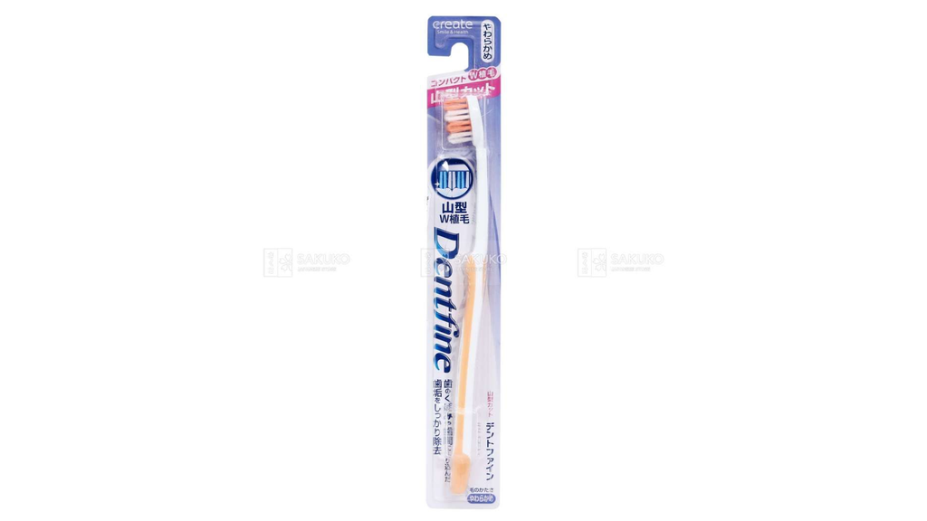 CREATE- Bàn chải Dentfine mặt ziczac mềm- Hồng