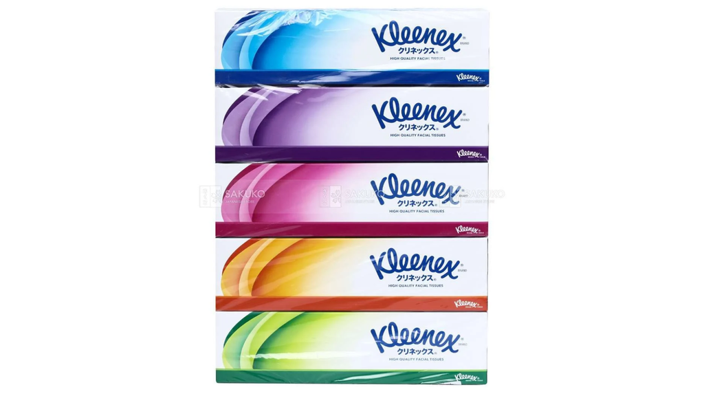CRECIA- Hộp giấy ăn Kleenex set 5 hộp