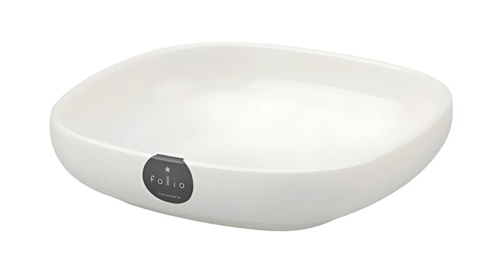 INOMATA - Đĩa Nhựa Vuông Màu Trắng 13cm x 13cm