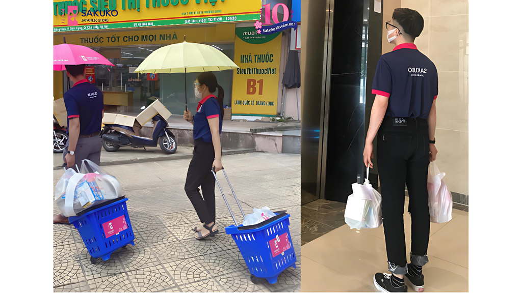Dịch vụ đi chợ hộ của Sakuko.