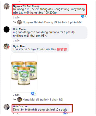 Các mẹ review sữa Meiji giúp tăng cân