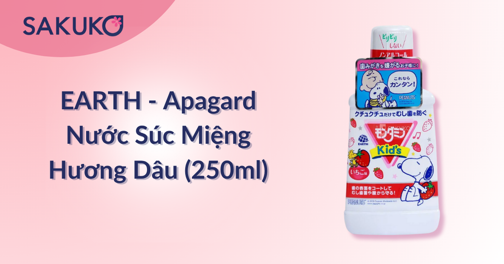 Nước súc miệng Mondahmin Kids hương nho