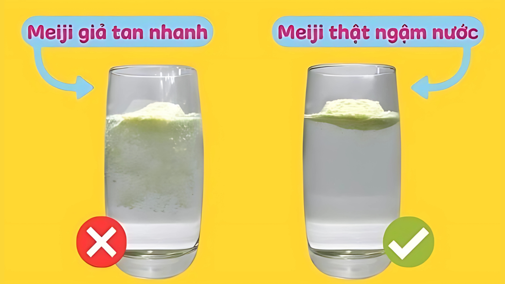 Mua các loại sữa Meiji xách tay luôn tiềm ẩn hiểm họa mua phải sữa giả, gây nguy hại cho sức khỏe của trẻ nhỏ