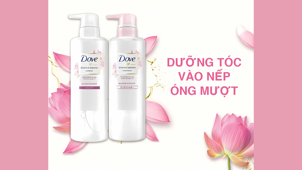 Cặp gội xả Dove Nhật nội địa chuyên dụng cho tóc xoăn.