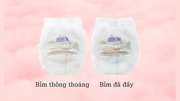 Vạch báo hiệu thay bỉm chuyển màu dễ nhận biết