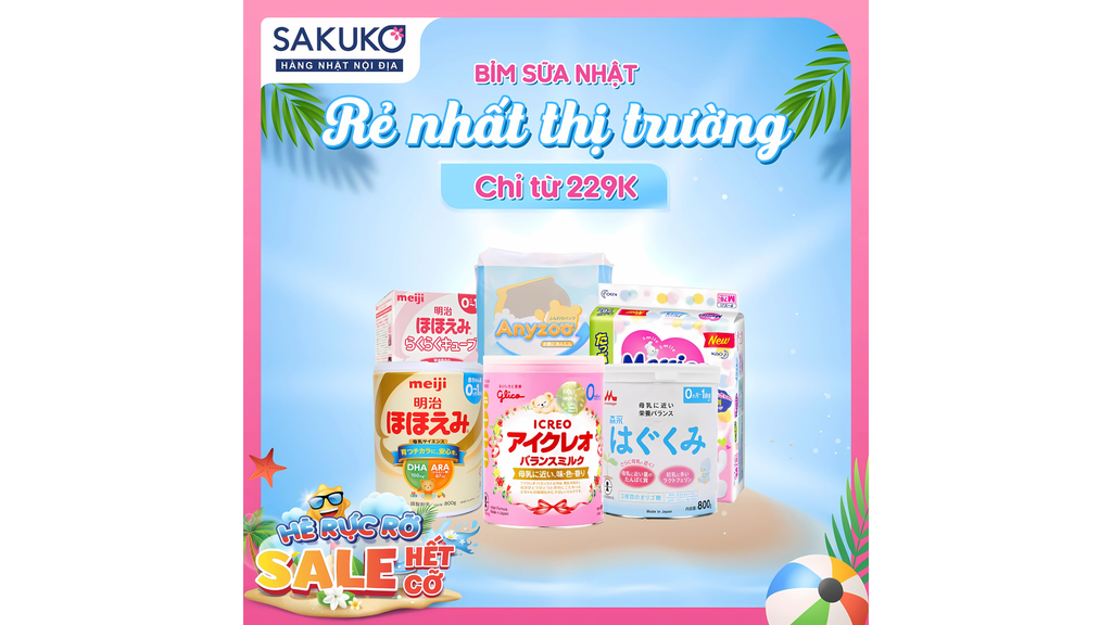 Chương trình khuyến mãi các sản phẩm cho mẹ và bé trong tháng 9 tại Sakuko.