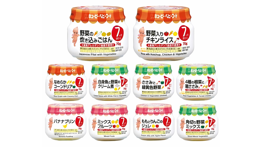 Bột ăn dặm Kewpie dạng hũ giúp mẹ tiết kiệm được nhiều thời gian và công sức khi chăm sóc bé.