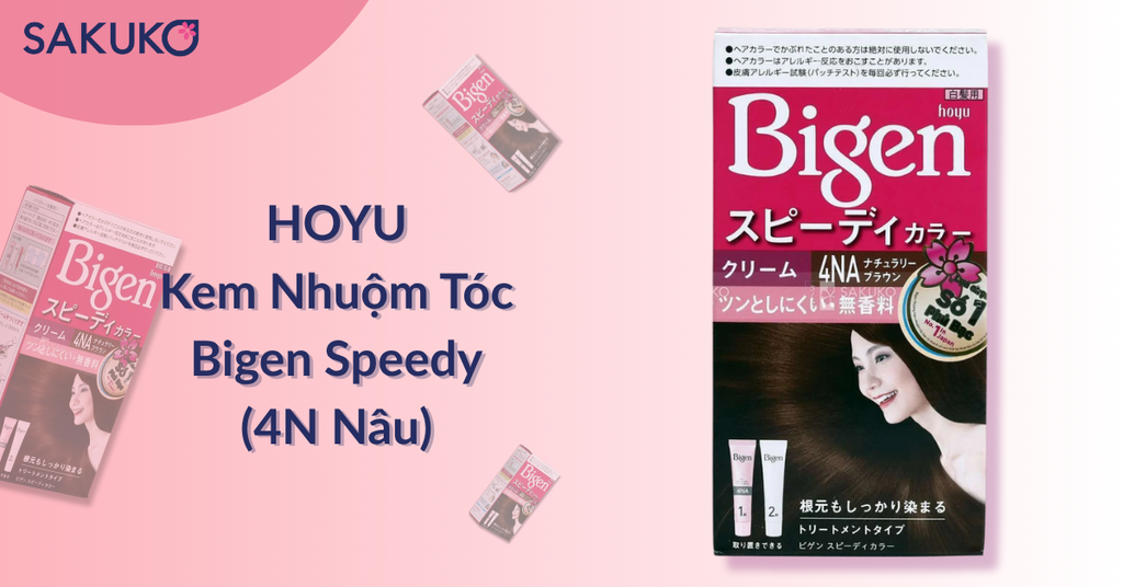 Kem Nhuộm Tóc Bigen Speedy 4NA Nâu