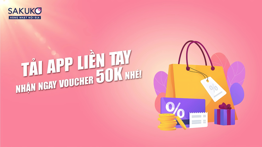 Hướng dẫn tải App Sakuko - Nhận ngay voucher 50K!