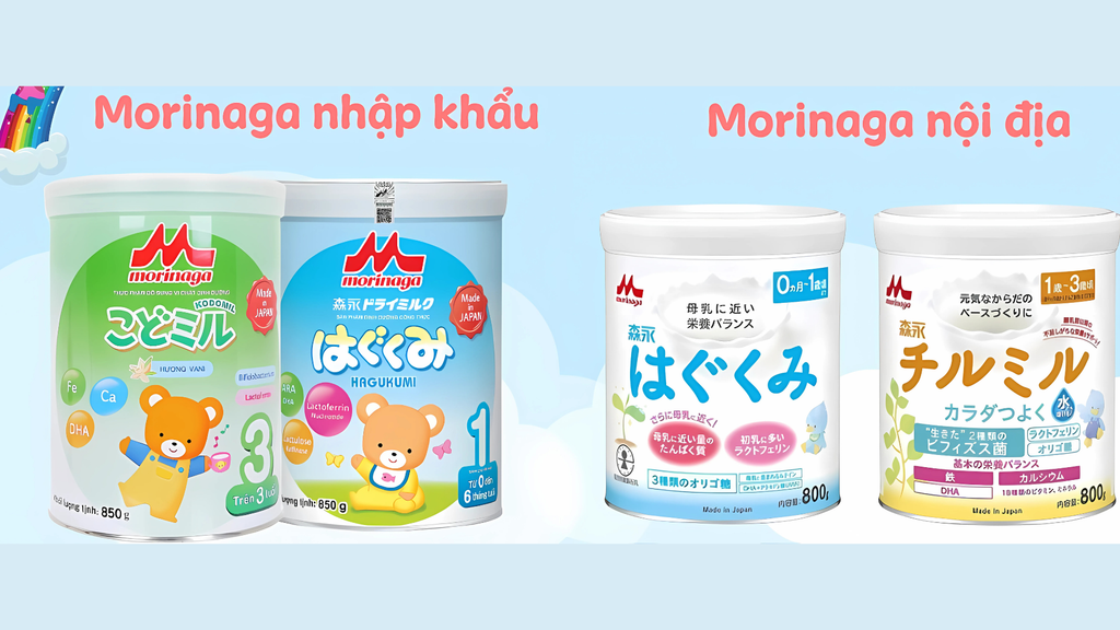 Sữa Morinaga nội địa hay nhập khẩu đều có thể giúp trẻ phát triển cân bằng cả thể chất và trí tuệ.