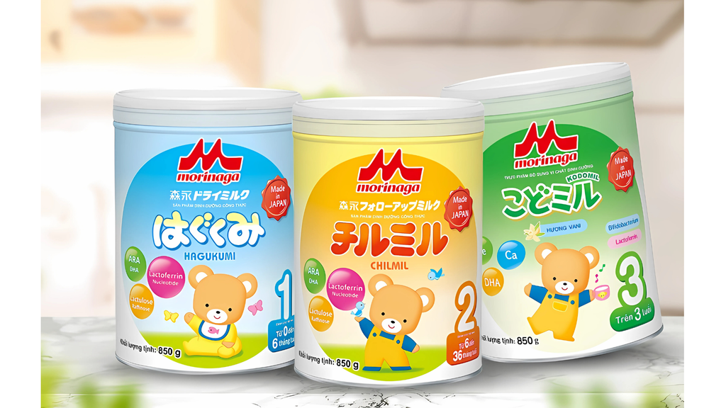 Sữa Morinaga giúp bé phát triển toàn diện mà không lo bị táo bón.