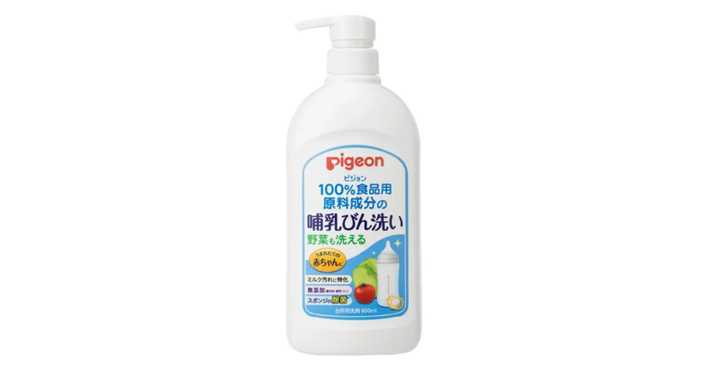 Nước rửa bình sữa và rau củ Pigeon (800ml) giúp làm sạch hiệu quả
