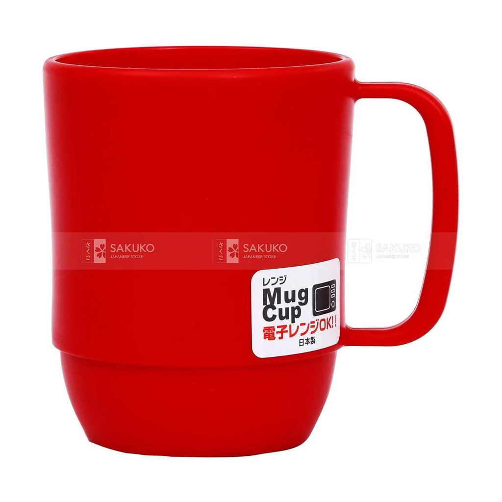 INOMATA - Cốc Nhựa Màu Đỏ 350ml