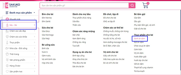 Mua bánh ăn dặm Nhật cho bé 6 tháng bước 2