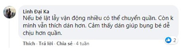 Mẹ Linh Đại Ka review về trẻ mấy tháng nên mặc bỉm quần merries
