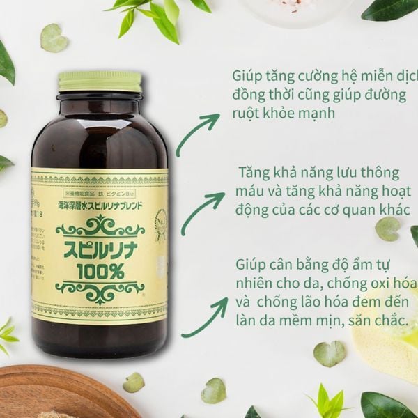 Tác dụng của tảo&nbsp;Nhật Spirulina 2200 viên