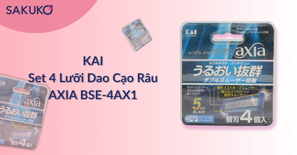Dao cạo râu thay thế 5 lưỡi AXIA BSE-4AX1