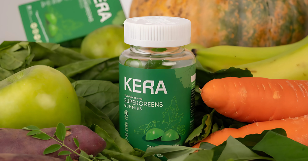 Kẹo rau củ Kera SuperGreens Gummies (Ảnh minh họa)