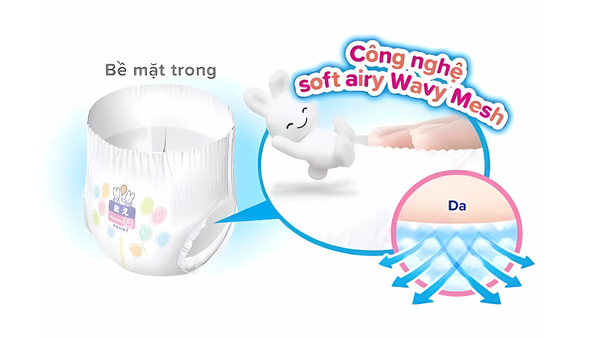 Khí dễ dàng thoát ra khỏi bỉm