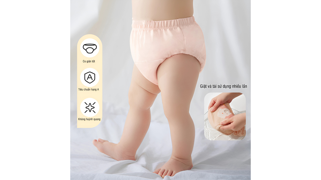 Bỉm cotton có độ thấm hút chỉ 1 - 2 lần tiểu khiến mẹ phải thường xuyên thay, giặt