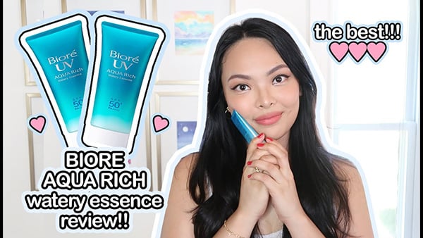 Biore UV Aqua Rich Watery Essence nhận được nhiều review tích cực