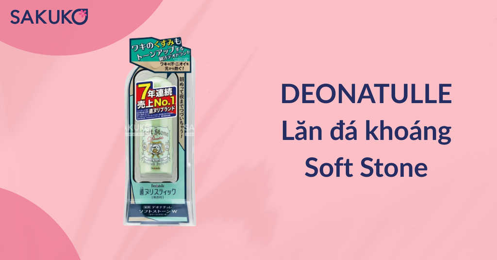 Lăn đá khoáng Soft Stone hỗ trợ khử mùi hiệu quả