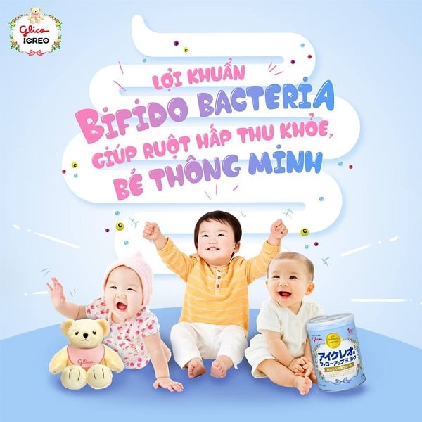 Sữa Glico bổ sung nhiều lợi khuẩn giúp bé có hệ tiêu hóa khỏe mạnh Sữa Glico bổ sung nhiều lợi khuẩn giúp bé có hệ tiêu hóa khỏe mạnh