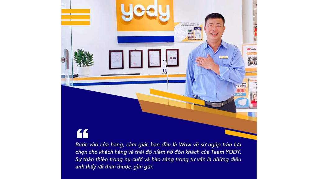 Câu chuyện “người phục vụ” của hãng thời trang YODY.