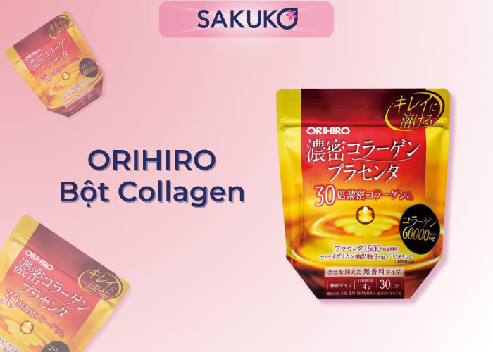 Bột Collagen nhau thai heo Orihiro