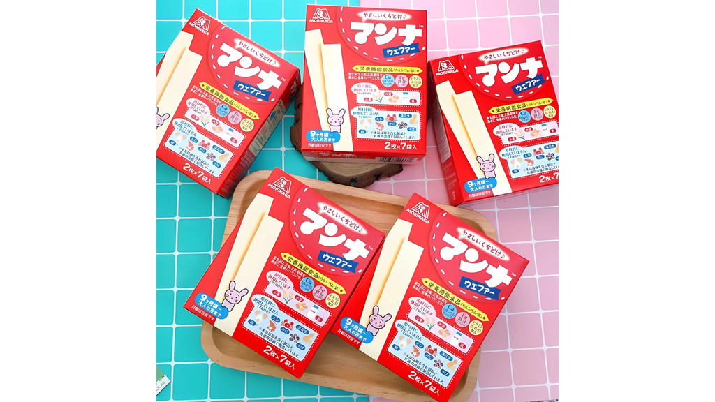 Bánh ăn dặm Morinaga có kết cấu mềm xốp và dễ tan nên sẽ là lựa chọn tốt cho bé trong giai đoạn mới tập ăn.