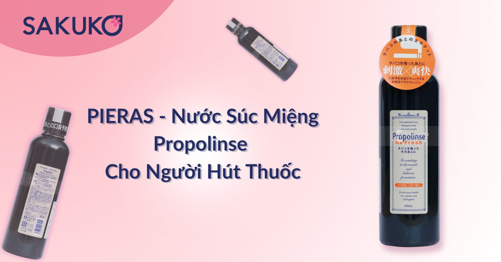 Nước súc miệng PIERAS Propolinse Refresh 600ml