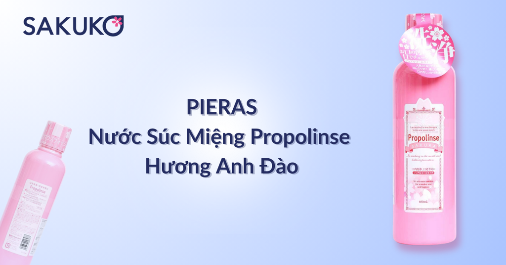 Nước súc miệng Pieras Propolinse Hương Anh Đào