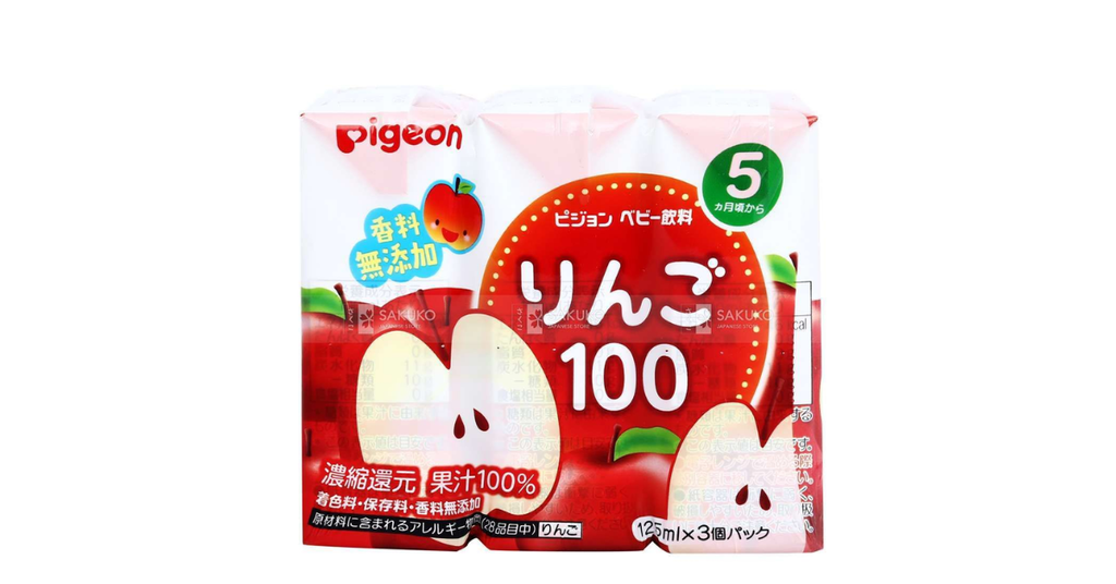 Cách sử dụng vnước ép táo nguyên chất Pigeon 3 hộp 125ml