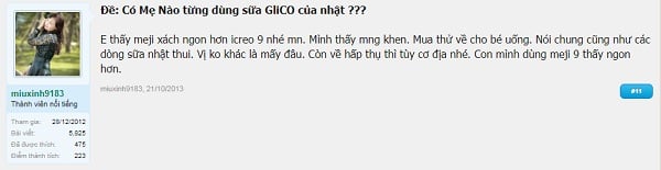 Mẹ review sữa Meiji uống ngon hơn Glico Mẹ review sữa Meiji uống ngon hơn Glico