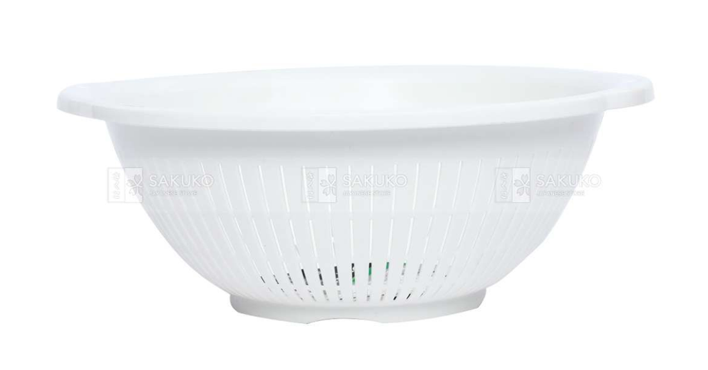 SANADA - Rổ Nhựa Màu Trắng 24cm