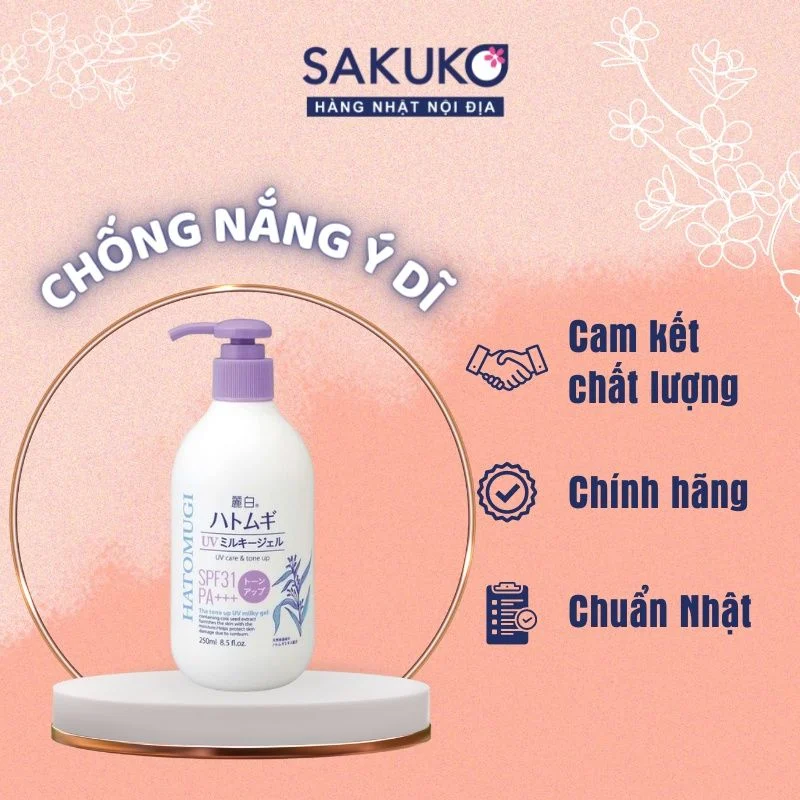 Sữa dưỡng thể ý dĩ SPF31 chống nắng hiệu quả