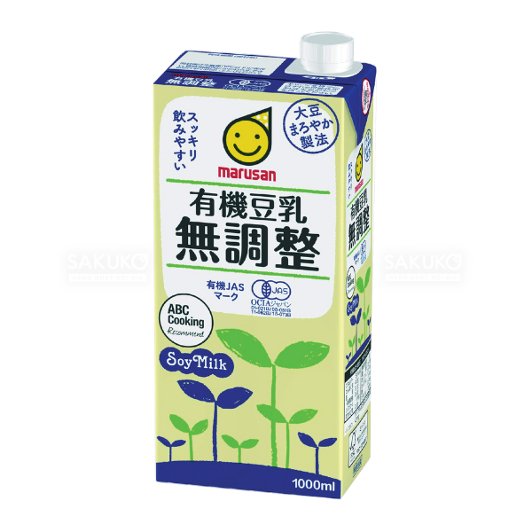Sữa đậu nành hữu cơ không đường MARUSAN