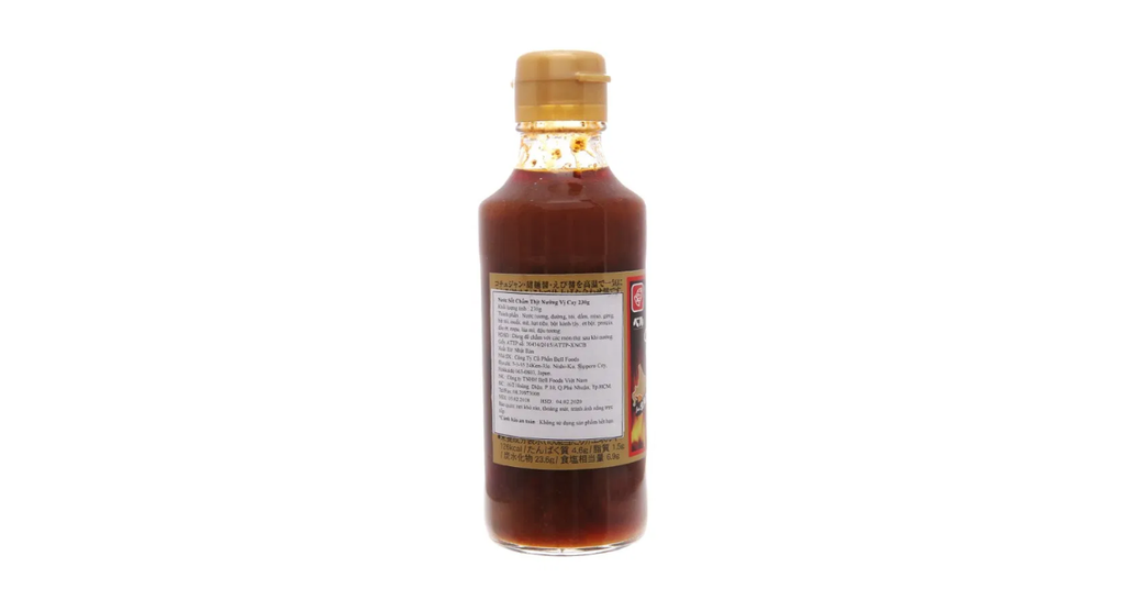 Thành phần của Sốt chấm thịt nướng vị cay 230g BELLFOODS
