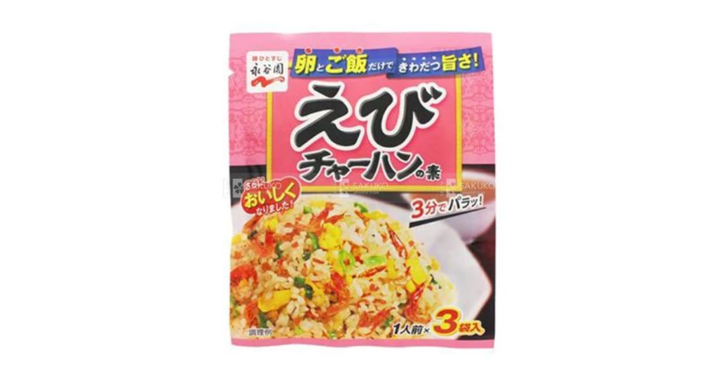 NAGATANIEN Gia vị rang cơm vị tôm túi 3 gói