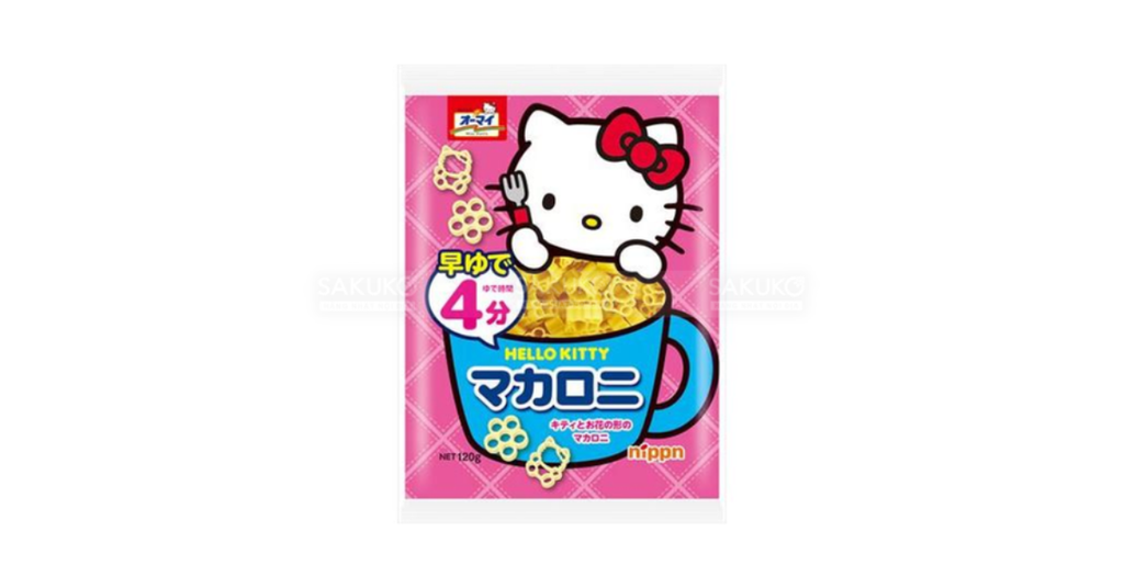 Mỳ nui hình Hello Kitty 120g của thương hiệu NIPPN