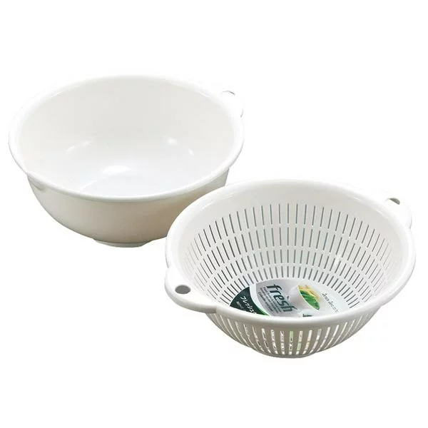 SANADA SEIKO - Bộ Chậu, Rổ 1,1L Màu Trắng