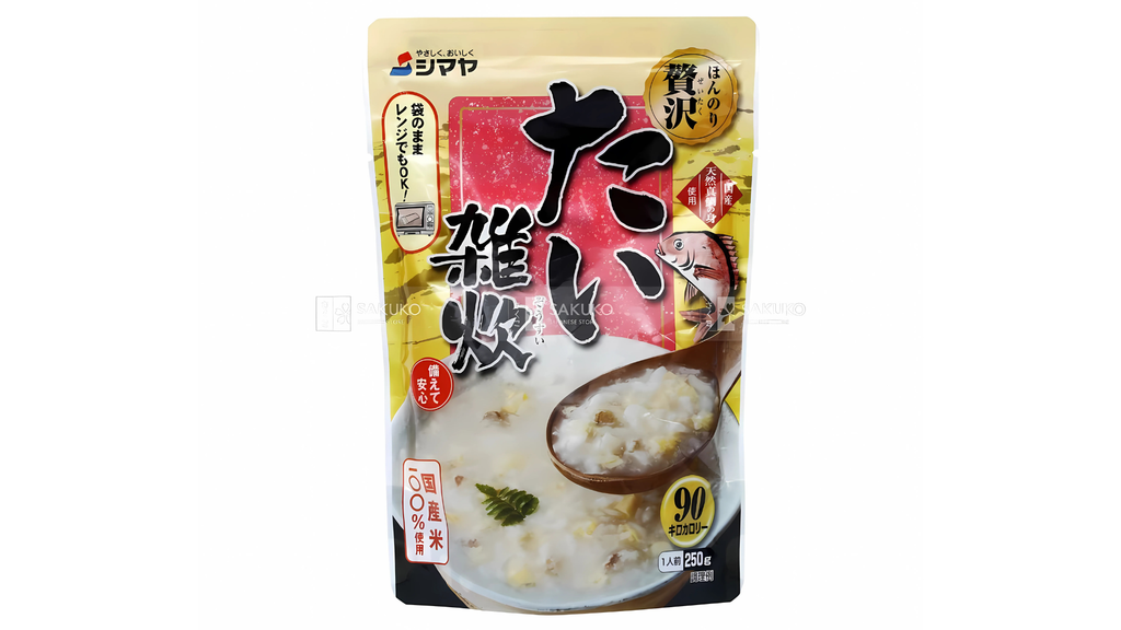 SHIMAYA- Cháo cá Tráp đỏ gói 250g (1 phần ăn)