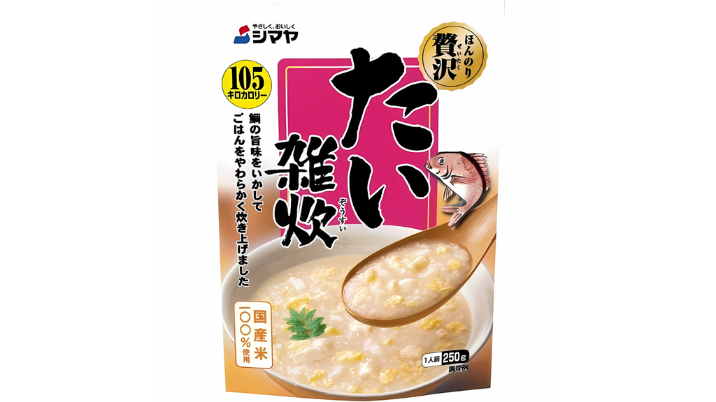 SHIMAYA- Cháo cá Tráp đỏ gói 250g (1 phần ăn)