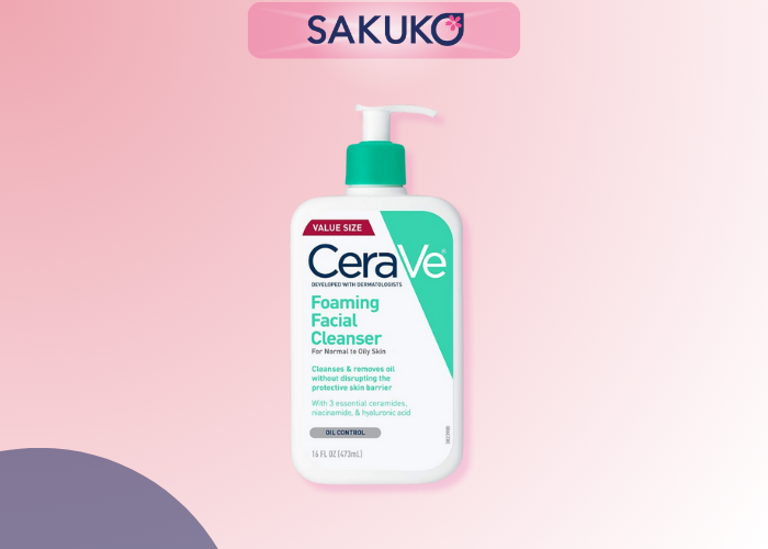 Sữa rửa mặt CeraVe Foaming Cleanser