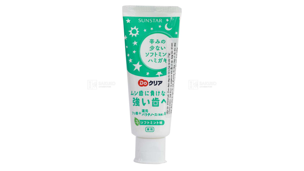 SUNSTAR- Kem đánh răng cho bé vị bạc hà nhẹ (70g)