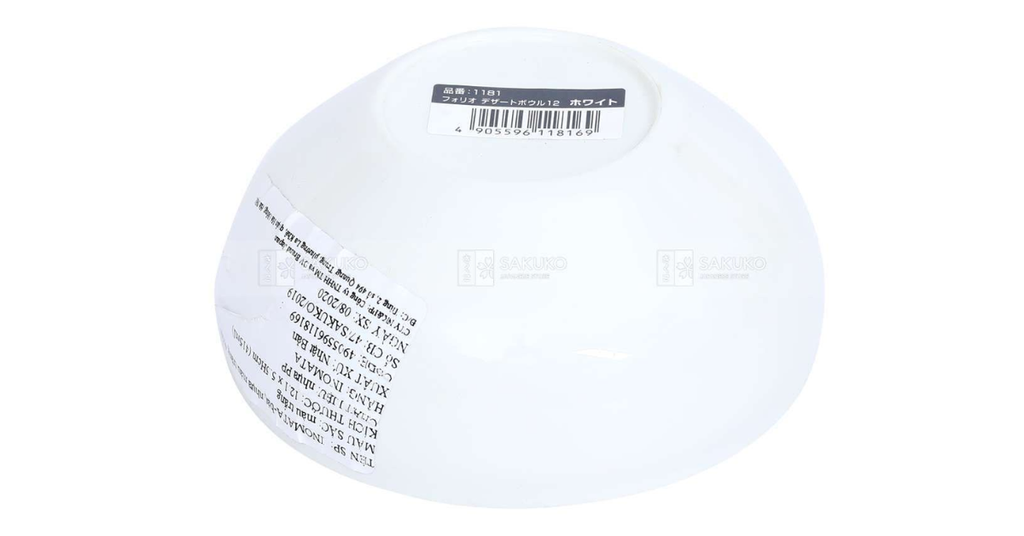Thành phần của Bát nhựa màu trắng 415ml INOMATA