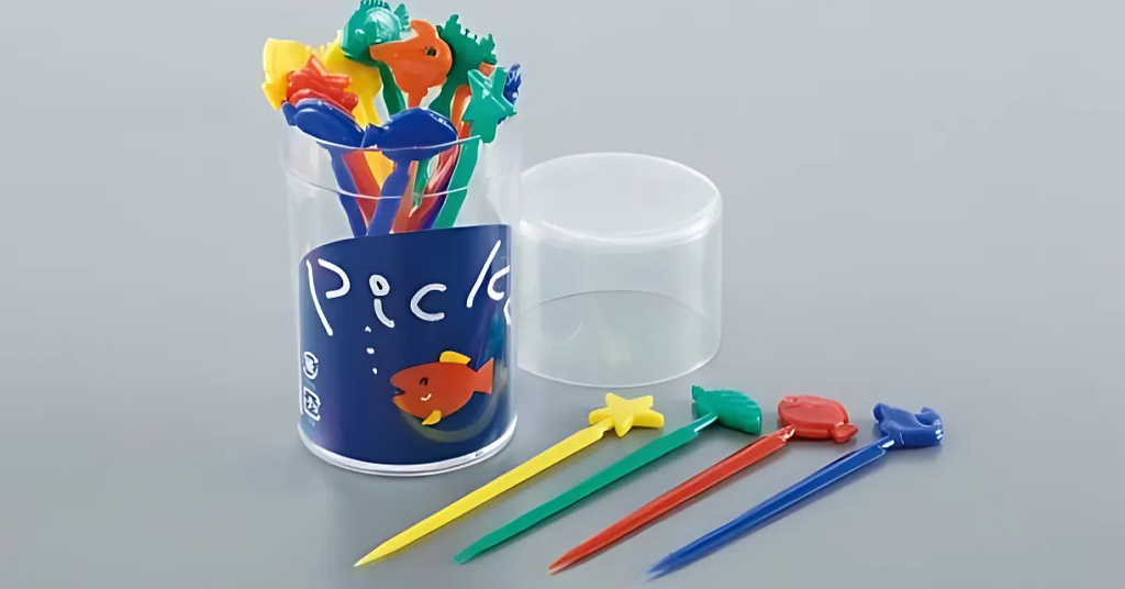 SANADA - tăm xiên ăn hoa quả nhiều màu cho bé 20 Chiếc