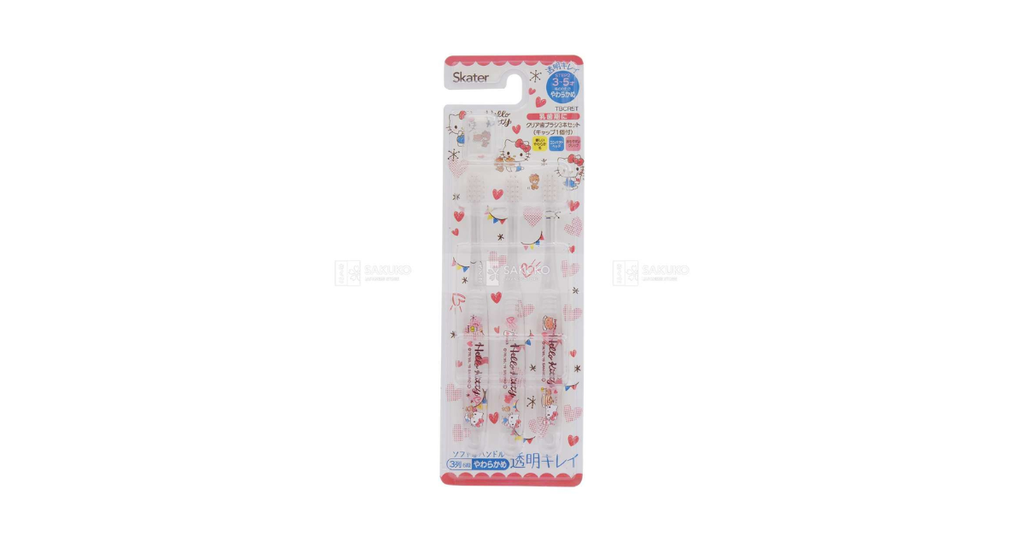 Bàn chải HelloKitty 3-5 tuổi bảo vệ nướu hiệu quả